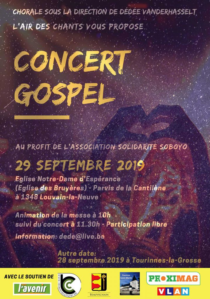 Affiche du concert du 29 Septembre 2020
